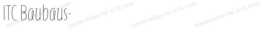 ITC Baubaus字体转换